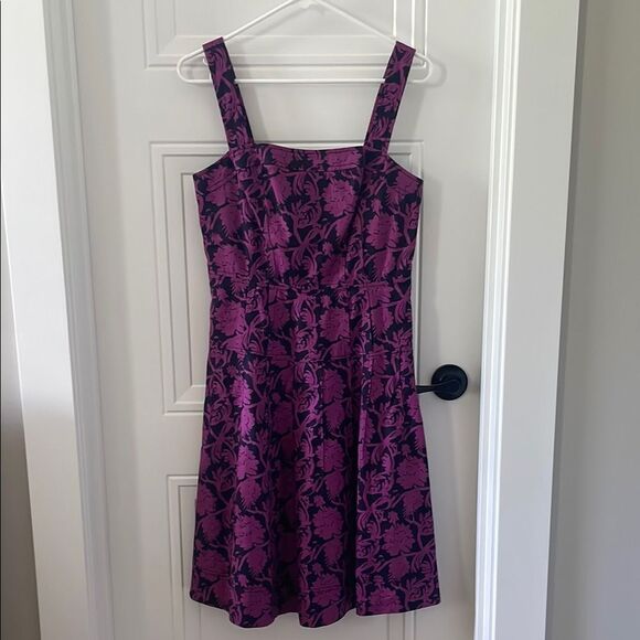 Tory Burch Jodie Floral Purple Dress - Picture 1 of 1